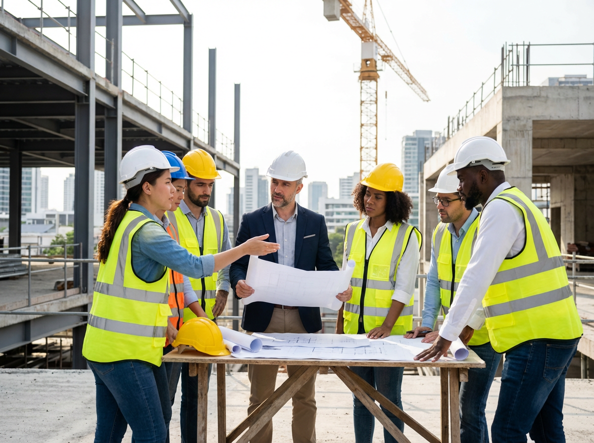 Visite de chantier avec client - AMO Expert